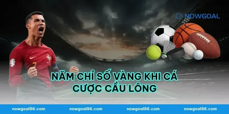 Năm chỉ số vàng khi cá cược cầu lông