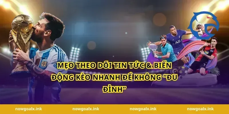 Mẹo theo dõi tin tức & biến động kèo nhanh để không “đu đỉnh”