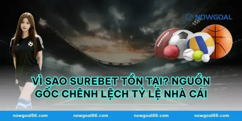 Vì sao surebet tồn tại? Nguồn gốc chênh lệch tỷ lệ nhà cái